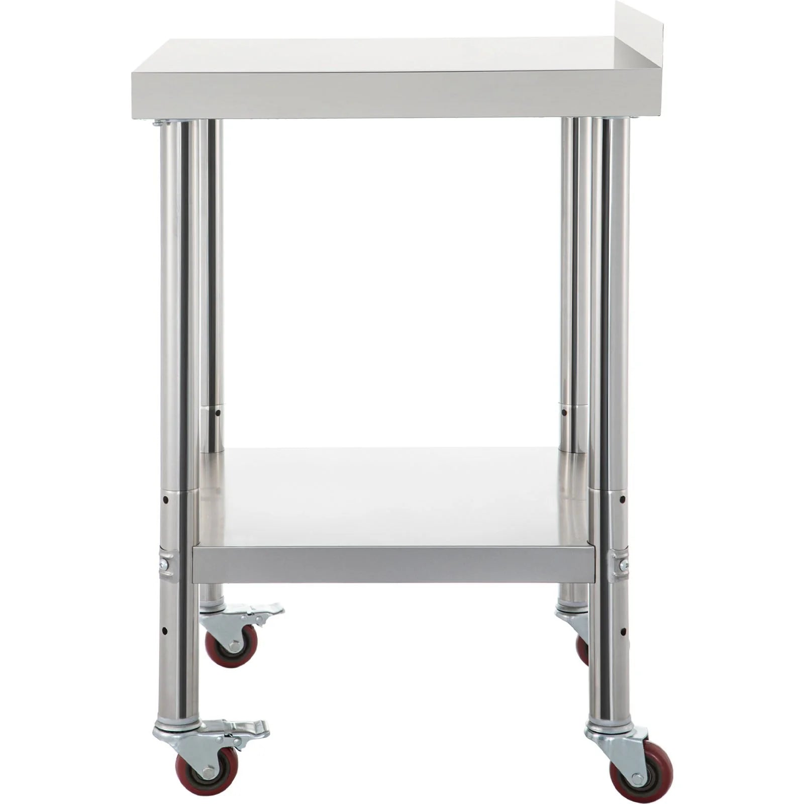 Upgrade your kitchen game with the VEVOR Heavy Duty Stainless Steel Prep Table! Perfect for restaurants, this 36"x24" workstation supports up to 440lbs and features an adjustable undershelf and 4 smooth-rolling casters for ultimate convenience. #KitchenGoals #VEVOR