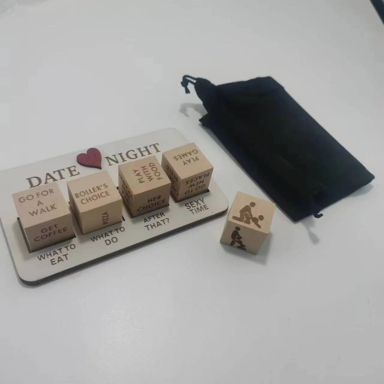 Wooden Date Night Dice Wooden Date Night Ideas Game Dice Romantic Couple Date Night Game Action Decision Dice Games for Couple