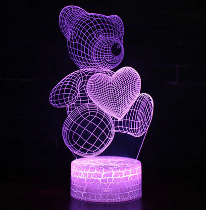 Brighten up your space with our stunning 3D Acrylic LED Night Lights! Perfect for Christmas, birthdays, or as a unique Valentine's Day gift! ✨💡 #HomeDecor #NightLights #GiftIdeas