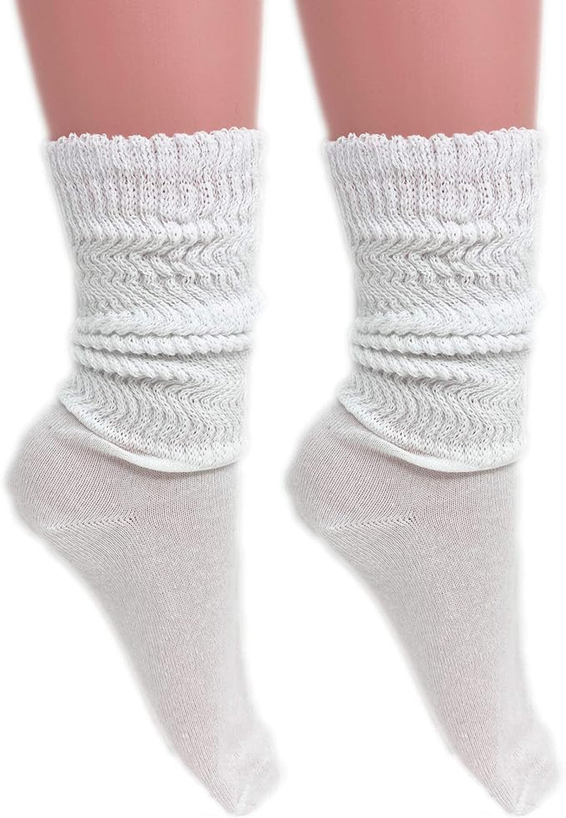 Women'S Cotton Lightweight Slouch Socks – Extra Thin, 2 Pairs, Size 9-11 | Soft & Breathable