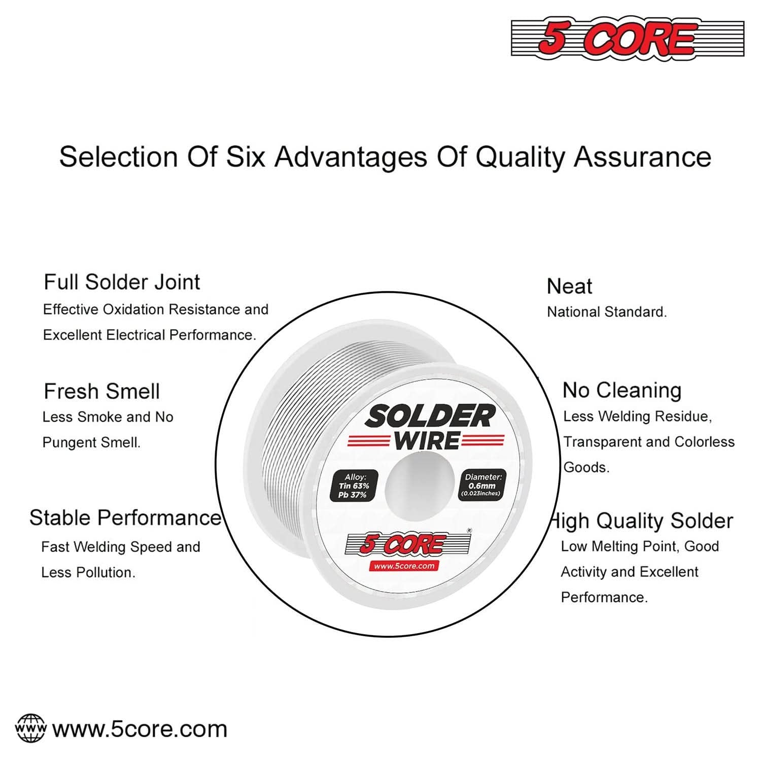 5 Core Solder Wire DIY Tin Lead for Soldering Components