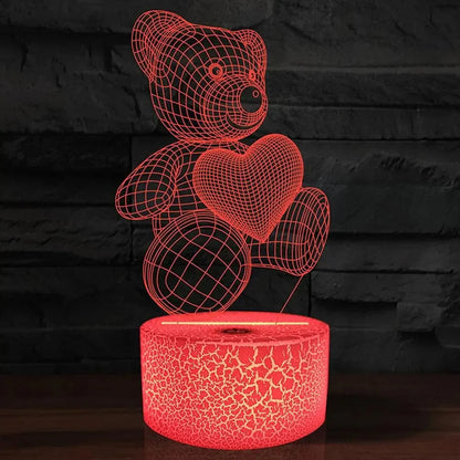 Brighten up your space with our stunning 3D Acrylic LED Night Lights! Perfect for Christmas, birthdays, or as a unique Valentine's Day gift! ✨💡 #HomeDecor #NightLights #GiftIdeas