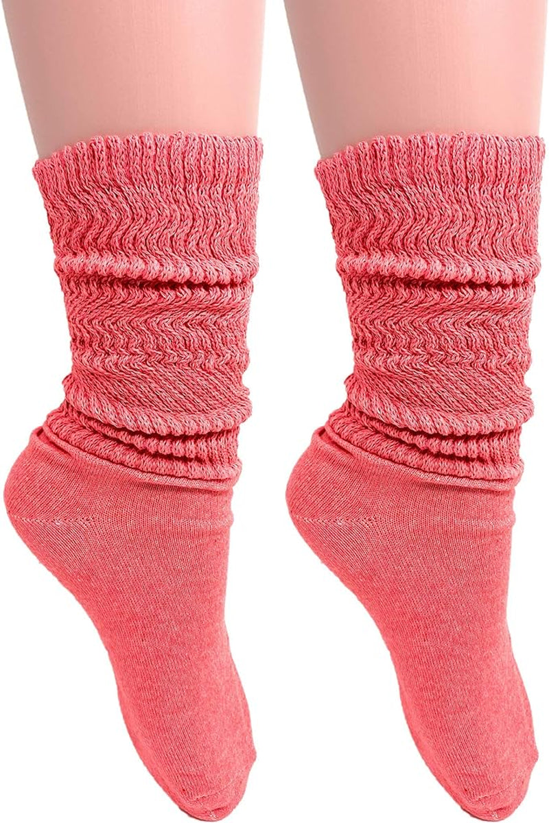 Women'S Cotton Lightweight Slouch Socks – Extra Thin, 2 Pairs, Size 9-11 | Soft & Breathable