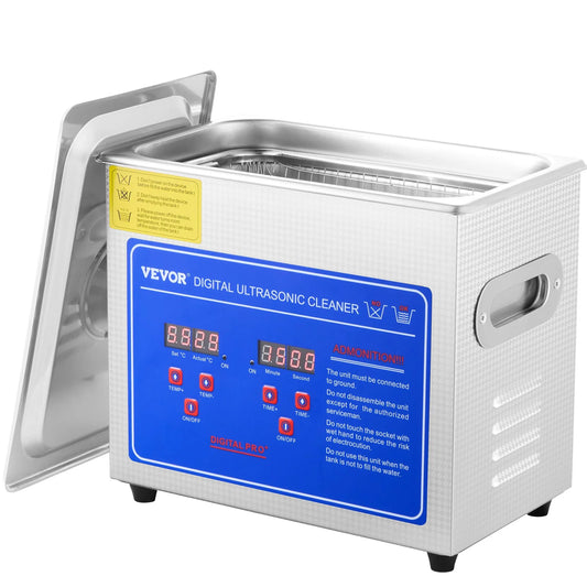 Revitalize Your Jewelry and More with the VEVOR Ultrasonic Cleaner! 💎✨ Digital Timer & Heater for a Sparkling Clean Every Time! 🕒🔥 Perfect for Glasses, Watches, Rings, and Small Parts! 🛠️ #CleanWithVEVOR #JewelryCare #UltrasonicCleaning